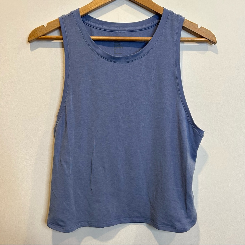 Gap Fit Breathe Boxy Tank Top Purple